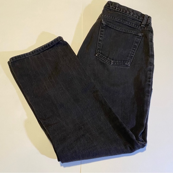 Gap vintage black Boot Cut jeans SZ 14 Ankle slightly distressed 100% cotton GUC - Picture 4 of 11